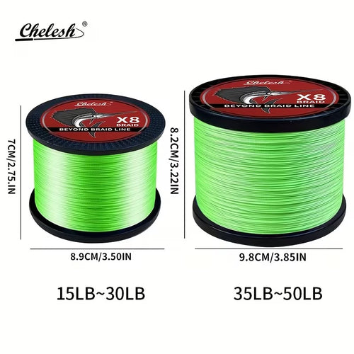 2000yds 8 strand braided pe fishing stretch smooth